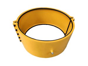 Straight Repair Clamp — carbon steel body, for FRP (Glass Fiber) pipe