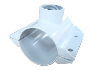Threaded Saddle Outlet Tee — carbon steel body, for Plastic (PE/PPR/UPVC/PVC-M) pipe