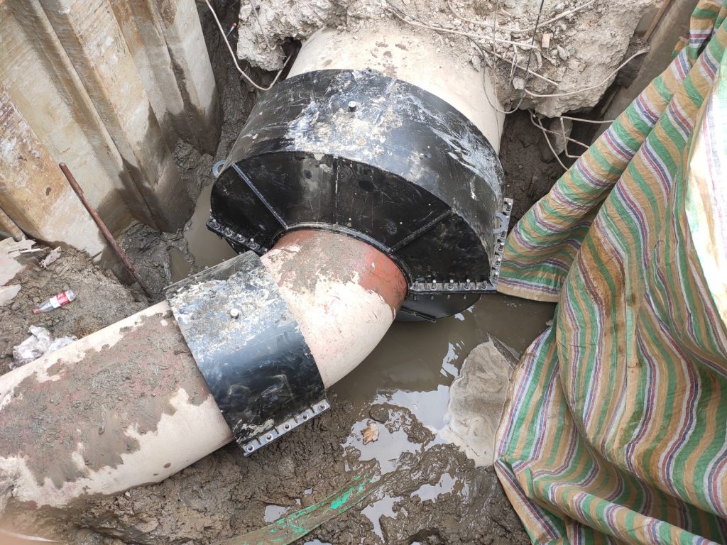 Large-Diameter Reducing Joint — Field Repair Under Live Pressure
