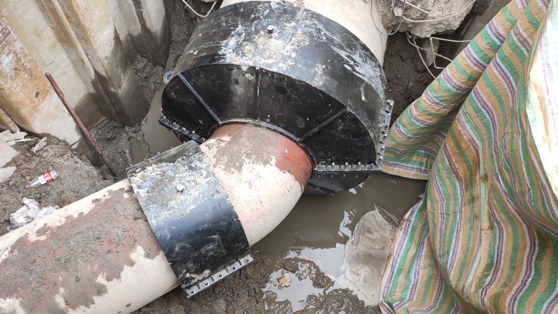Large-Diameter Reducing Joint — Field Repair Under Live Pressure
