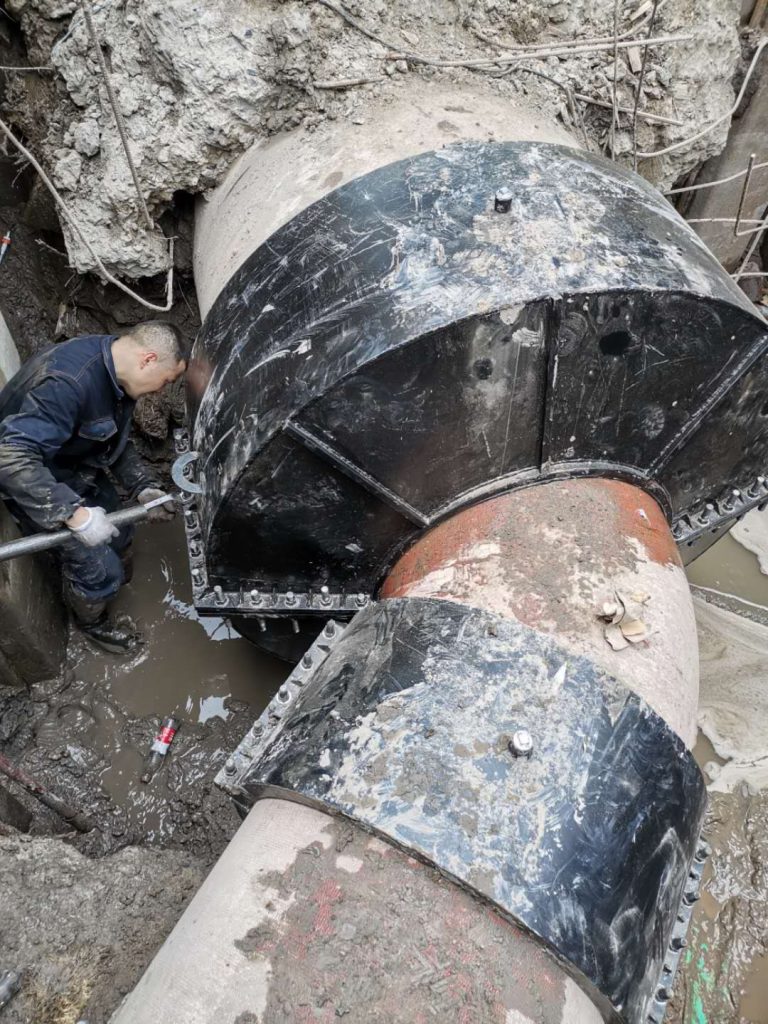Large-Diameter Reducing Joint — Field Repair Under Live Pressure