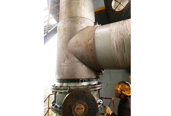 PE Tee Weld Seam — Moulded Steel Tee Clamp Wrap